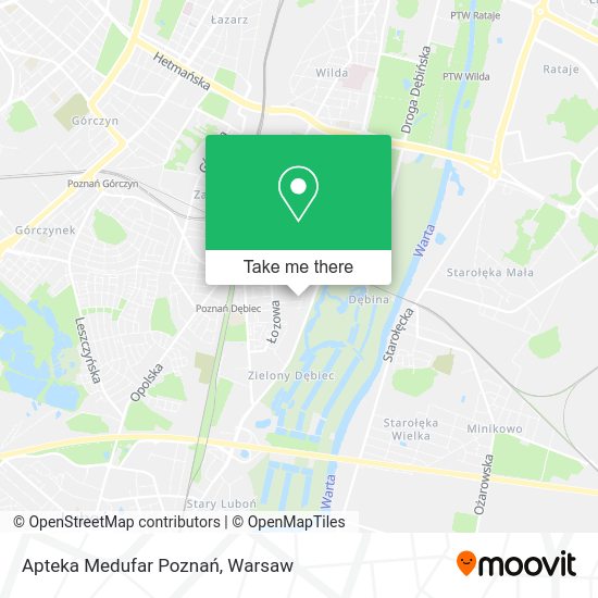 Apteka Medufar Poznań map