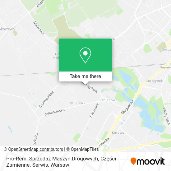 Pro-Rem. Sprzedaż Maszyn Drogowych, Części Zamienne. Serwis map
