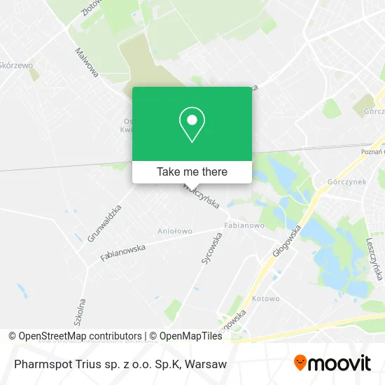 Pharmspot Trius sp. z o.o. Sp.K map