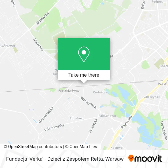 Fundacja 'Verka' - Dzieci z Zespołem Retta map