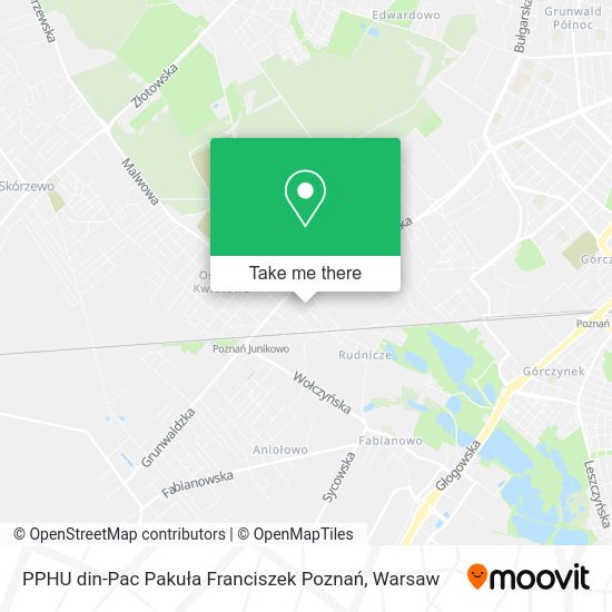 PPHU din-Pac Pakuła Franciszek Poznań map