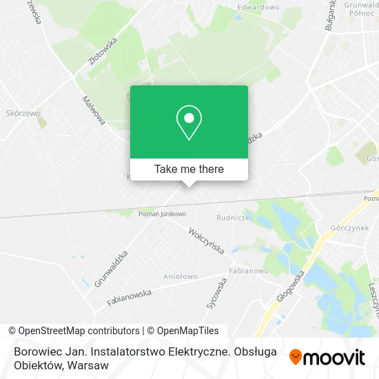 Borowiec Jan. Instalatorstwo Elektryczne. Obsługa Obiektów map