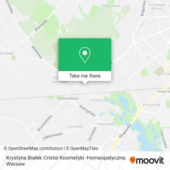 Krystyna Białek Cristal Kosmetyki -Homeopatyczne map