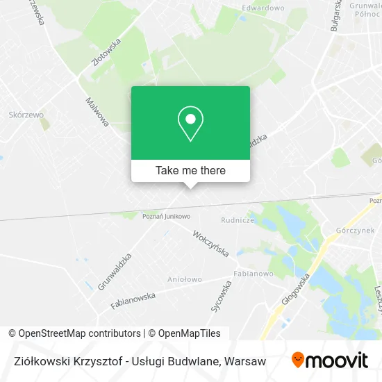 Карта Ziółkowski Krzysztof - Usługi Budwlane