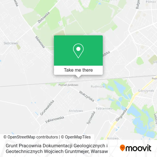 Grunt Pracownia Dokumentacji Geologicznych i Geotechnicznych Wojciech Gruntmejer map