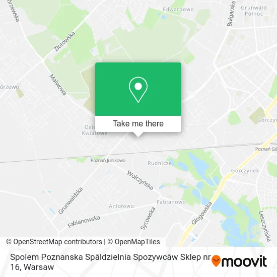 Spolem Poznanska Spãldzielnia Spozywcãw Sklep nr 16 map
