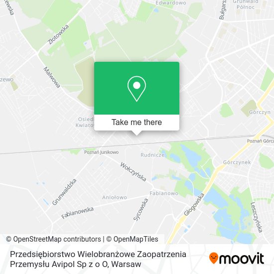 Przedsiębiorstwo Wielobranżowe Zaopatrzenia Przemysłu Avipol Sp z o O map