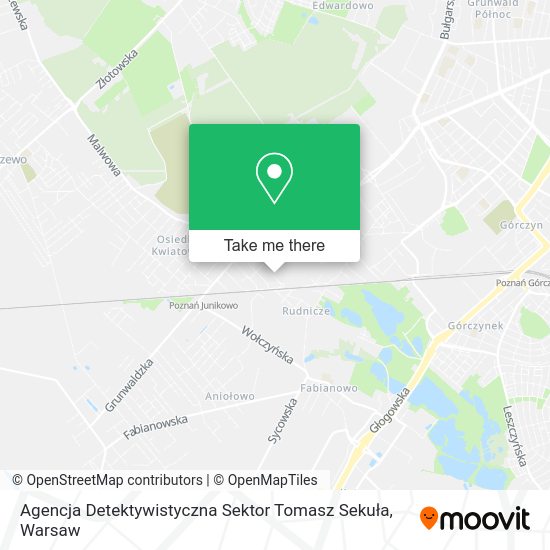 Agencja Detektywistyczna Sektor Tomasz Sekuła map