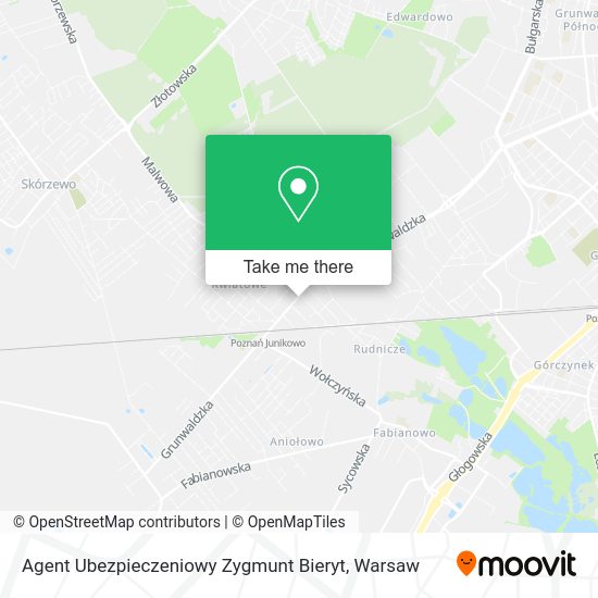 Agent Ubezpieczeniowy Zygmunt Bieryt map