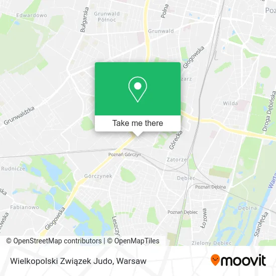 Wielkopolski Związek Judo map