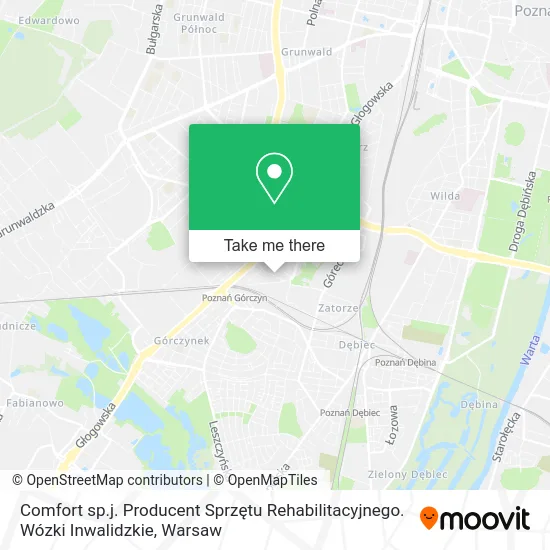 Comfort sp.j. Producent Sprzętu Rehabilitacyjnego. Wózki Inwalidzkie map