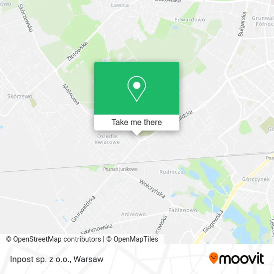 Inpost sp. z o.o. map