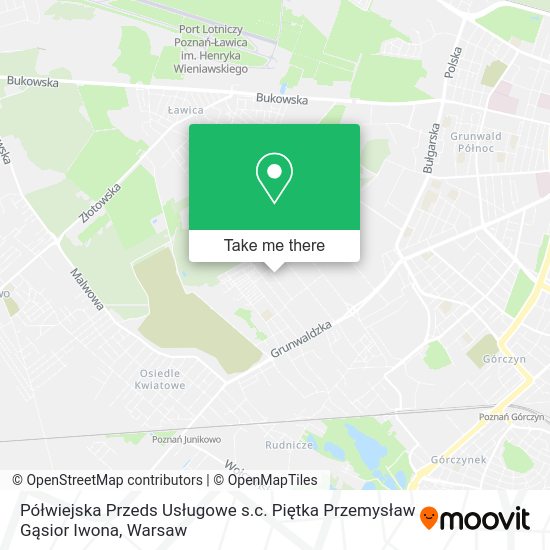 Półwiejska Przeds Usługowe s.c. Piętka Przemysław Gąsior Iwona map