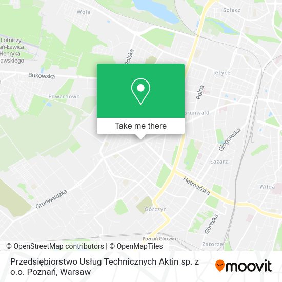 Przedsiębiorstwo Usług Technicznych Aktin sp. z o.o. Poznań map