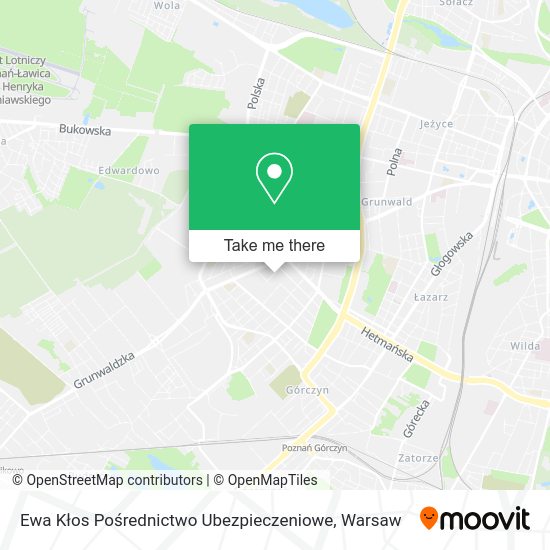 Ewa Kłos Pośrednictwo Ubezpieczeniowe map