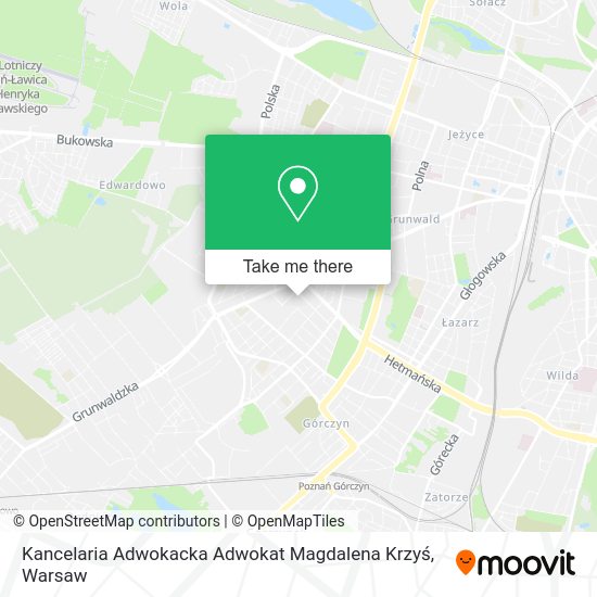 Карта Kancelaria Adwokacka Adwokat Magdalena Krzyś