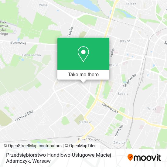 Карта Przedsiębiorstwo Handlowo-Usługowe Maciej Adamczyk