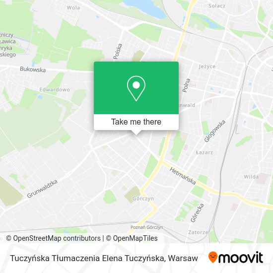 Tuczyńska Tłumaczenia Elena Tuczyńska map