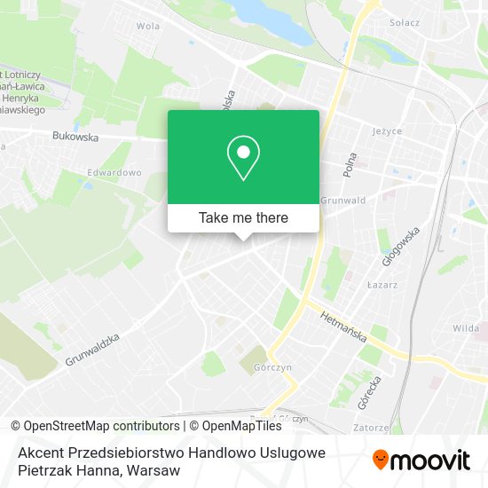 Akcent Przedsiebiorstwo Handlowo Uslugowe Pietrzak Hanna map