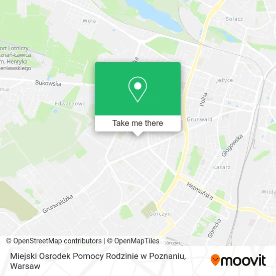Карта Miejski Osrodek Pomocy Rodzinie w Poznaniu