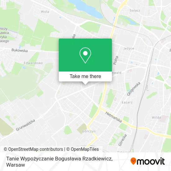 Карта Tanie Wypożyczanie Bogusława Rzadkiewicz