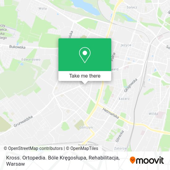 Карта Kross. Ortopedia. Bóle Kręgosłupa, Rehabilitacja