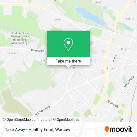 Take Away - Healthy Food map