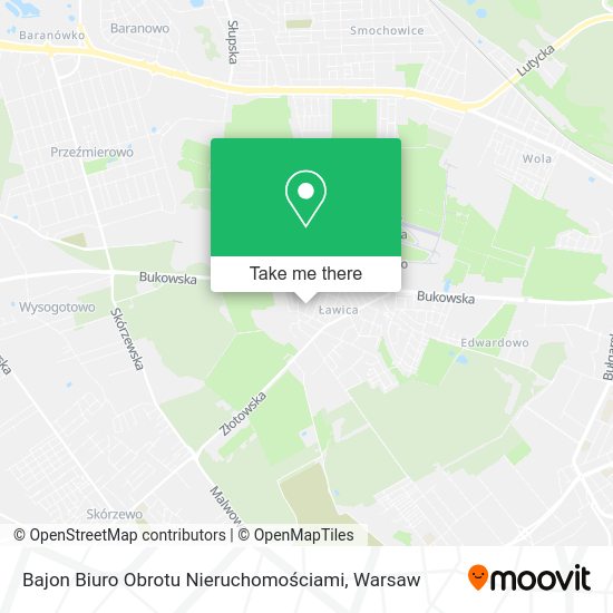 Bajon Biuro Obrotu Nieruchomościami map