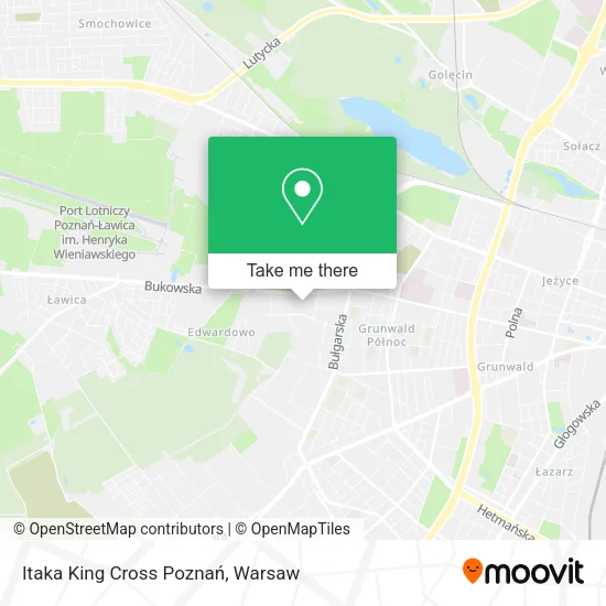 Itaka King Cross Poznań map