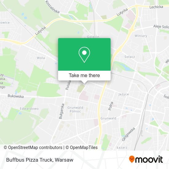 Buffbus Pizza Truck map