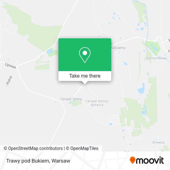 Trawy pod Bukiem map