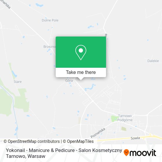 Yokonail - Manicure & Pedicure - Salon Kosmetyczny Tarnowo map