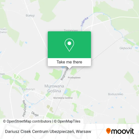 Карта Dariusz Cisek Centrum Ubezpieczeń