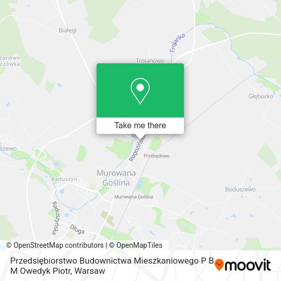 Карта Przedsiębiorstwo Budownictwa Mieszkaniowego P B M Owedyk Piotr