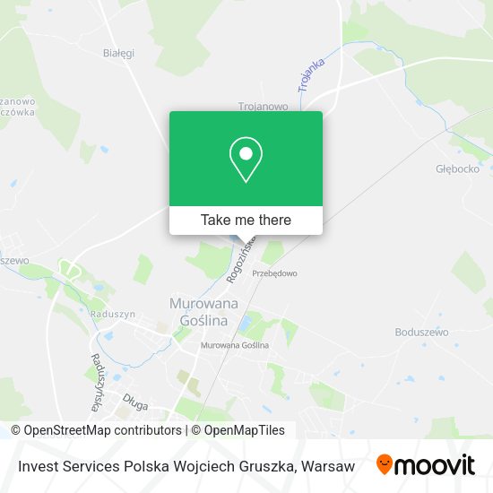 Invest Services Polska Wojciech Gruszka map