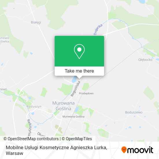 Карта Mobilne Usługi Kosmetyczne Agnieszka Lurka