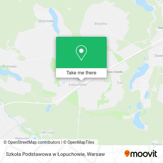 Szkoła Podstawowa w Łopuchowie map