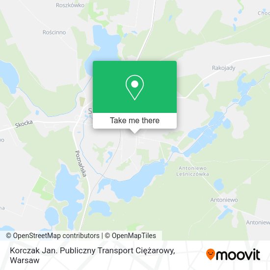 Korczak Jan. Publiczny Transport Ciężarowy map