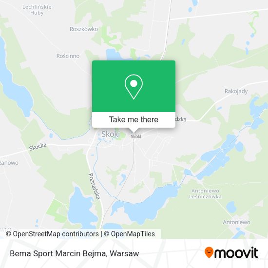 Bema Sport Marcin Bejma map