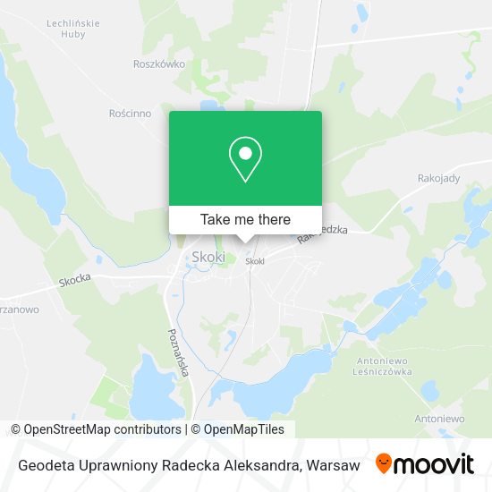 Geodeta Uprawniony Radecka Aleksandra map