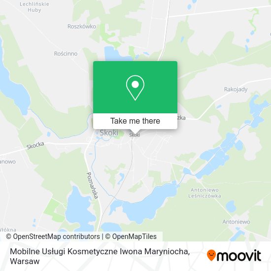 Mobilne Usługi Kosmetyczne Iwona Maryniocha map