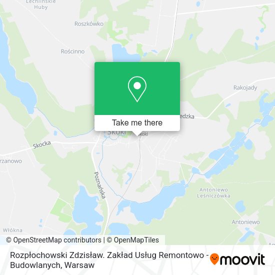 Rozpłochowski Zdzisław. Zakład Usług Remontowo - Budowlanych map