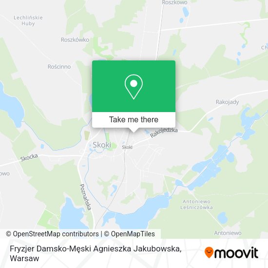 Fryzjer Damsko-Męski Agnieszka Jakubowska map