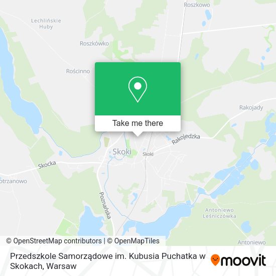 Przedszkole Samorządowe im. Kubusia Puchatka w Skokach map