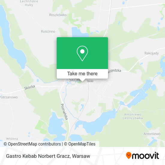 Карта Gastro Kebab Norbert Gracz