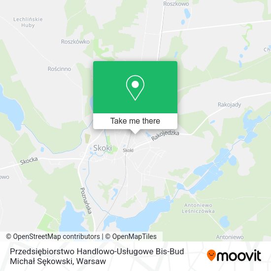 Przedsiębiorstwo Handlowo-Usługowe Bis-Bud Michał Sękowski map