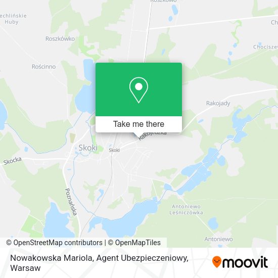 Nowakowska Mariola, Agent Ubezpieczeniowy map