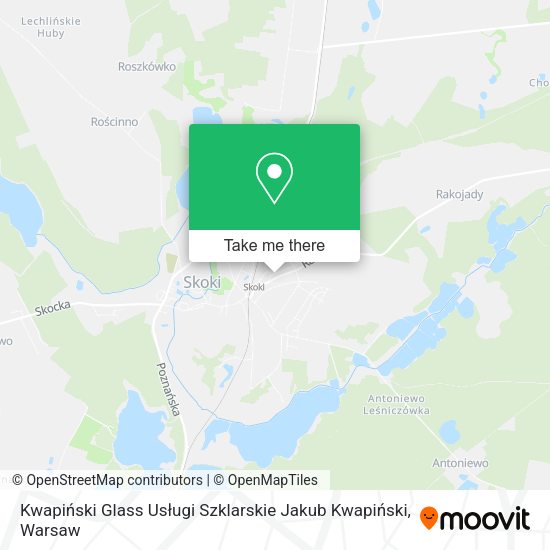 Kwapiński Glass Usługi Szklarskie Jakub Kwapiński map