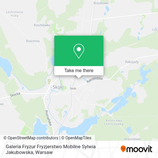 Galeria Fryzur Fryzjerstwo Mobilne Sylwia Jakubowska map