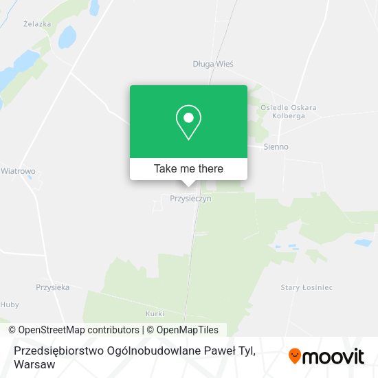 Przedsiębiorstwo Ogólnobudowlane Paweł Tyl map